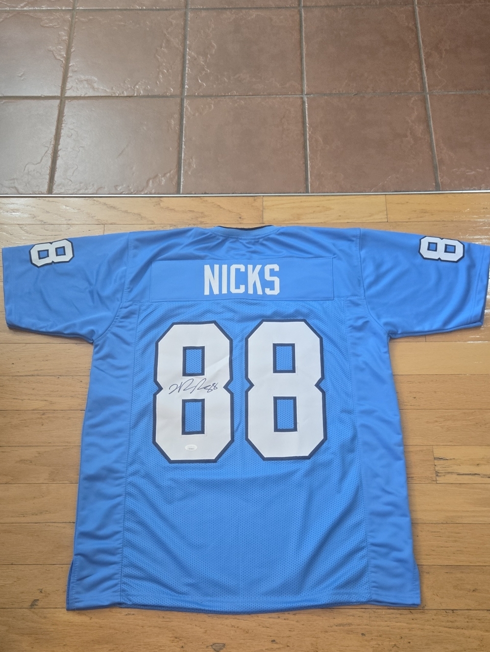 Hakeem Nicks Signed Custom Football Jersey UNC Tar Heels JSA Certified Size XL